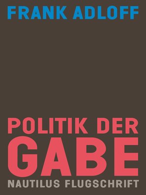 cover image of Politik der Gabe